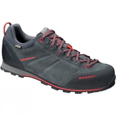 Zapatos Mammut Wall Guide Low GTX Hombre - Gris / Rojas - Chile MFP234157